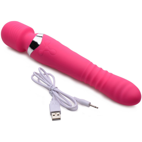 Ultra Thrusting and Vibrating Silicone Wand