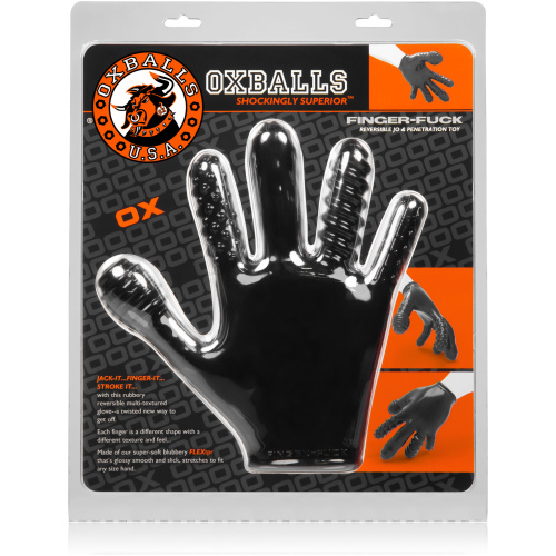 Finger- Fuck Reversible Jo & Penetration Toy - Black