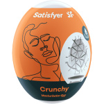 3 Pc Set Masturbator Egg - Crunchy - Orange