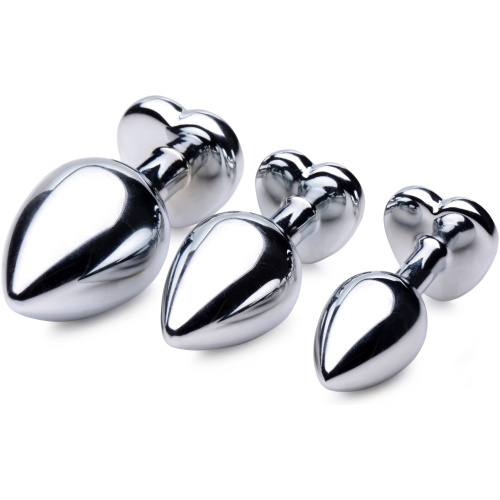 Red Heart Gem Anal Plug Set