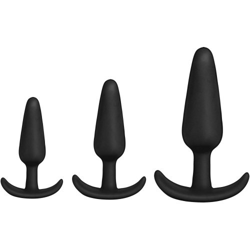 Merci - Tush Trainer - 3 Piece Silicone Set - Black