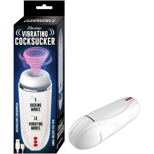 Vibrating Cocksucker - White