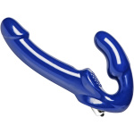 Revolver II Vibrating Strapless Strap on Dildo - Blue