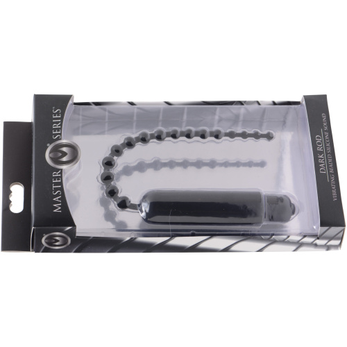 Dark Rod Vibrating Beaded Silicone Sound