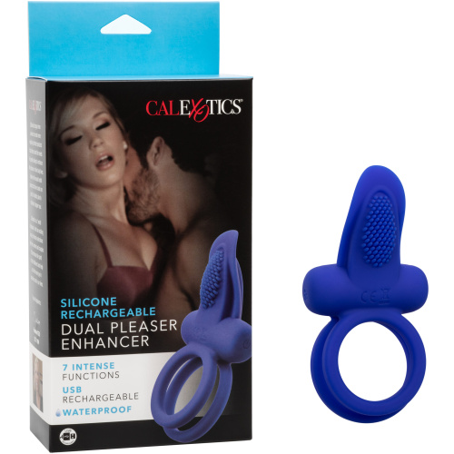 Silicone Rechargeable Dual Pleaser Enhancer