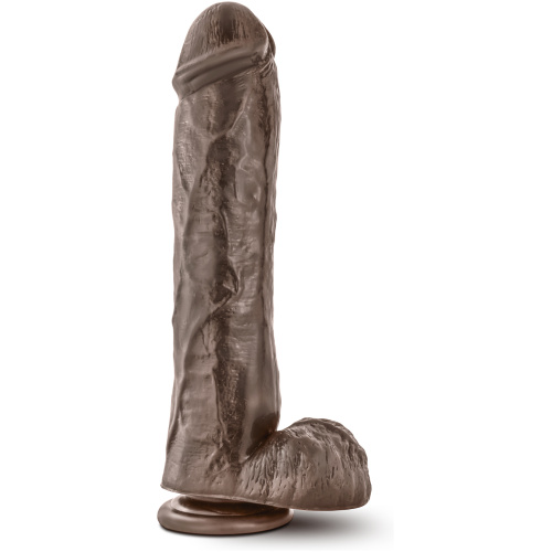 Dr. Skin Mr. Savage 11.5 Inch Dildo With Suction Cup - Chocolate