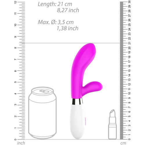 Achilles - Ultra Soft Silicone - 10 Speeds - Fuchsia