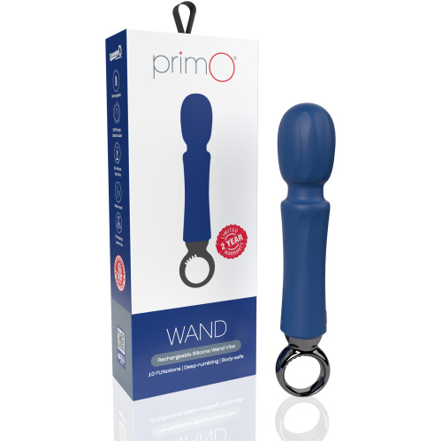 Primo Wand Rechargeable Vibe - Blueberry