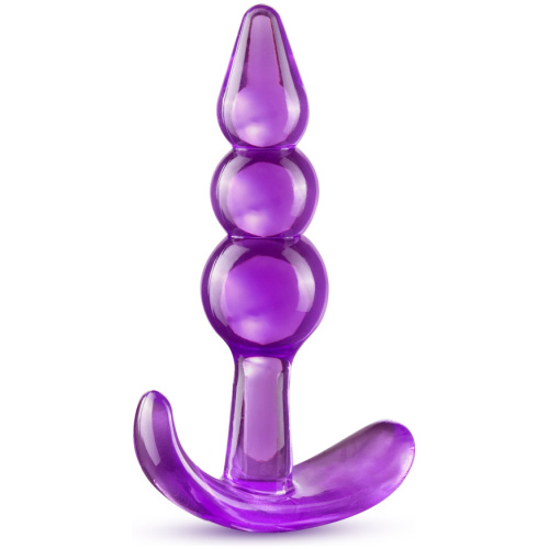 B Yours - Triple Bead Anal Plug - Purple