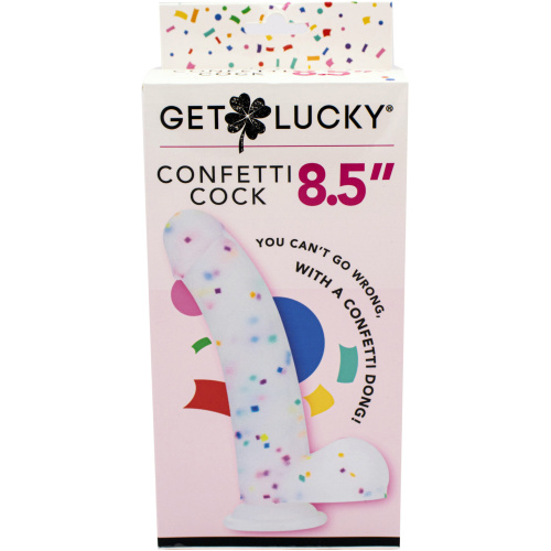 Get Lucky Confetti Cock - 8.5 Inch