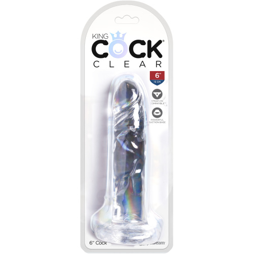 King Cock Clear 6 Inch Cock