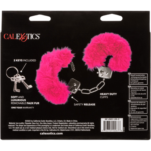 Ultra Fluffy Furry Cuffs - Pink