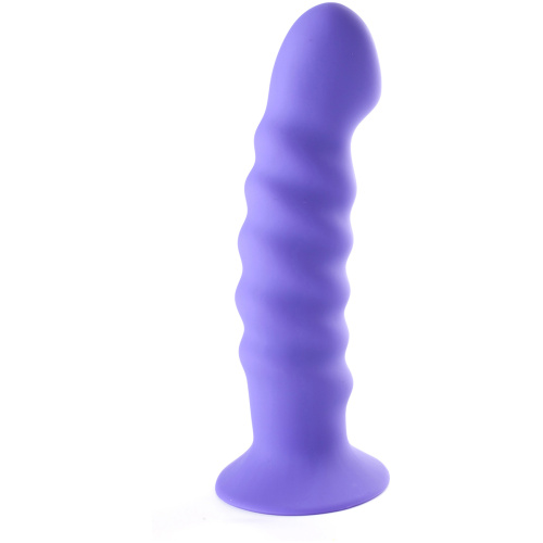 Kendall Silicone Dong Swirled Satin Finish - Neon Purple
