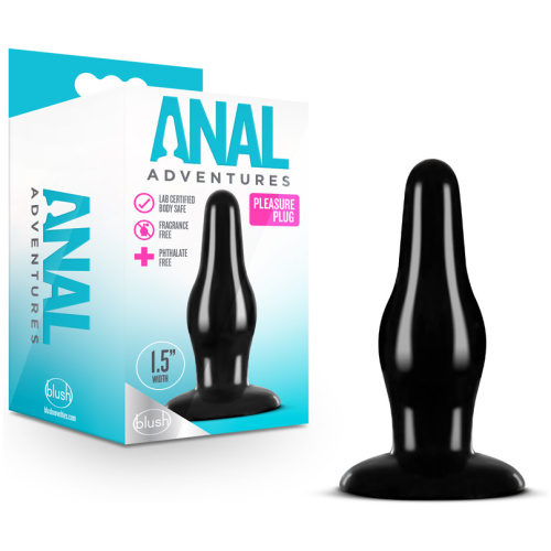 Anal Adventures - Pleasure Plug - Black