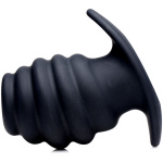 Hive Ass Tunnel Silicone Ribbed Hollow Anal Plug - Medium