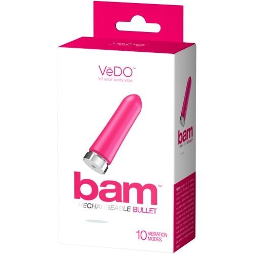 Bam Rechargeable Bullet - Hot in Bed Pink