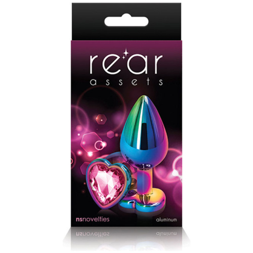 Rear Assets - Multicolor Heart - Medium - Pink