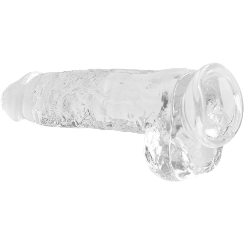 9 Inch Realistic Dildo With Balls - Translucent