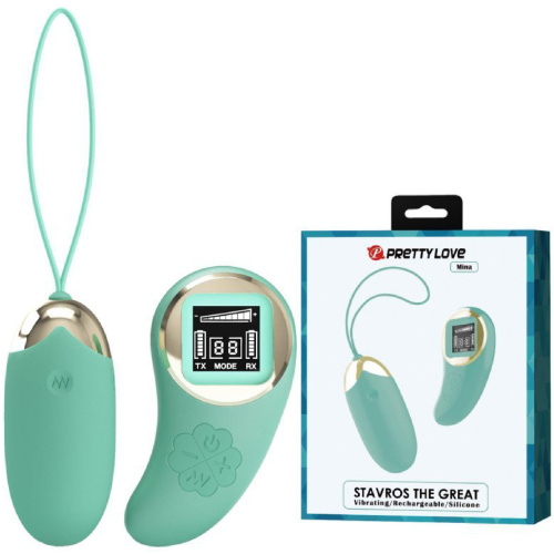 Mina Vibrating Remote Control Egg - Turquoise