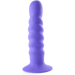 Kendall Silicone Dong Swirled Satin Finish - Neon  Purple