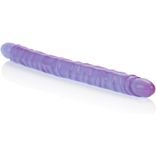 Slim Jim Duo 17 Inches Veined Super Slim Dong - Purple
