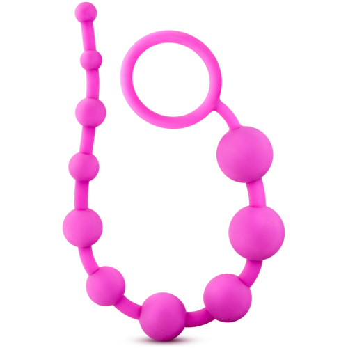 Luxe Silicone 10 Beads - Fuchsia