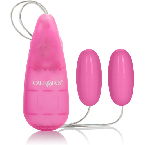 Pocket Exotics Vibrating Double Pink Passion Bullets - Pink