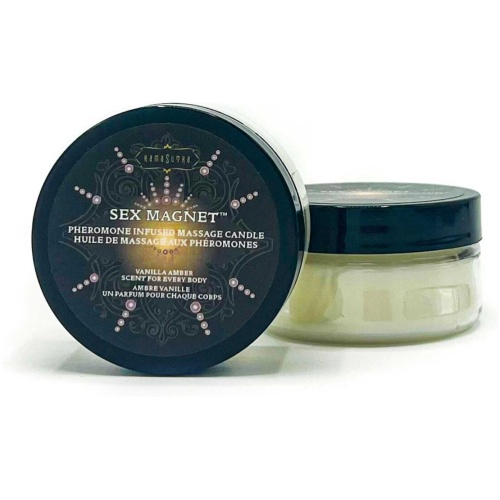 Sex Magnet Pheromone Massage Candle - Vanilla  Amber 1.7 Oz