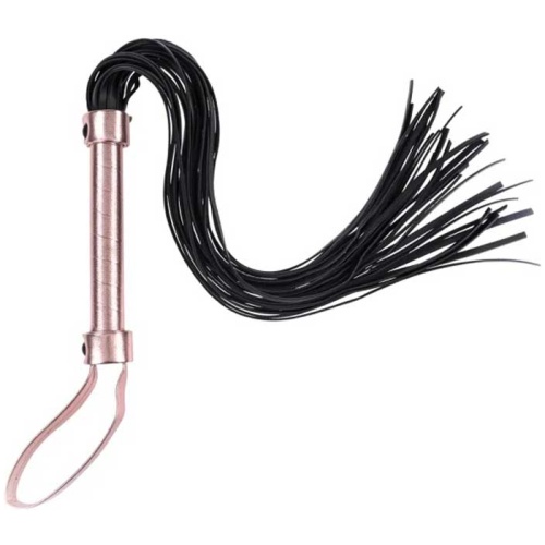 Brat Flogger - Black / Rose Gold