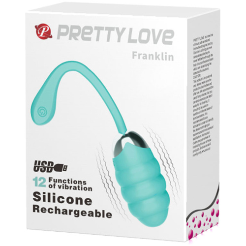 Pretty Love Franklin Rechargeable Vibrating Egg - Mint