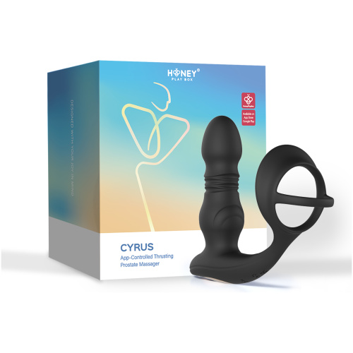 Cyrus - App Control Thrusting Prostate Massager  - Black