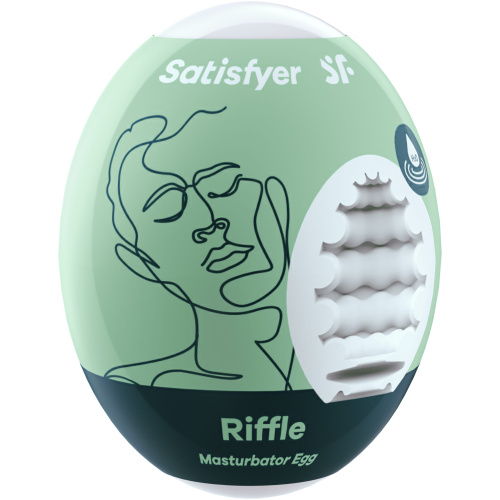 3 Pc Set Masturbator Egg - Riffle - Light Green