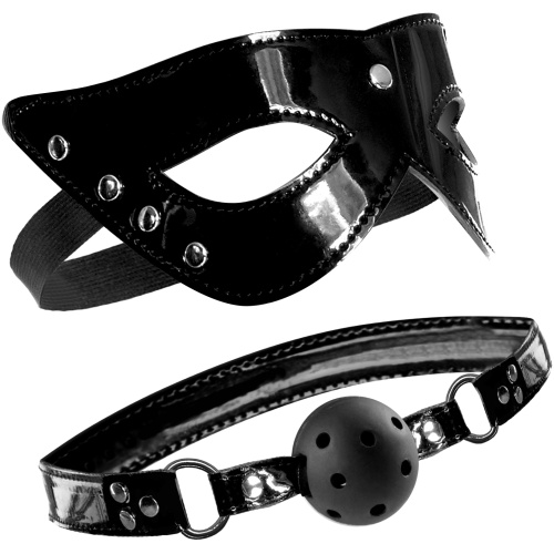 Fetish Fantasy Limited Edition Masquerade Mask and Ball Gag