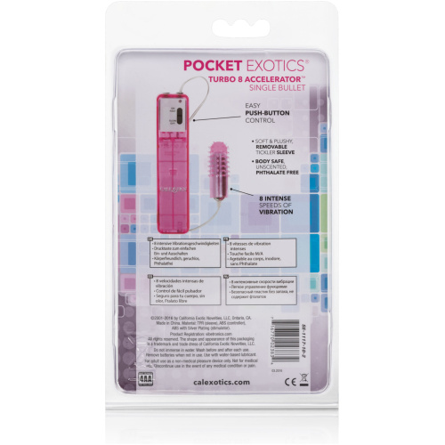 Turbo 8 Accelerator Bullet - Pink