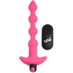 Bang - Vibrating Silicone Anal Beads and Remote Control - Pink