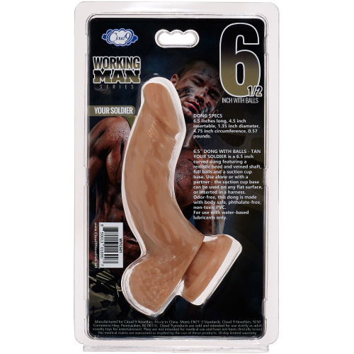 Cloud 9 Working Man 6.5 Inch With Balls - Your Soldier - Tan