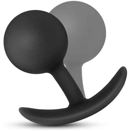 Anal Adventures - Platinum - Silicone Vibra Plug - Black