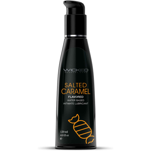 Aqua Salted Caramel Flavored Water Based Intimate  Lubricant - 4 Fl. Oz.