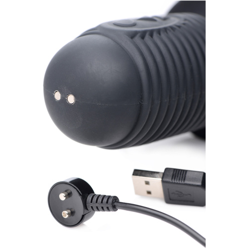 Power Pounder Vibrating and Thrusting Silicone Dildo