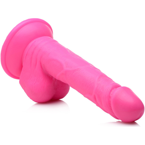 Pop Pecker 6.5 Inch Dildo With Balls - Pink