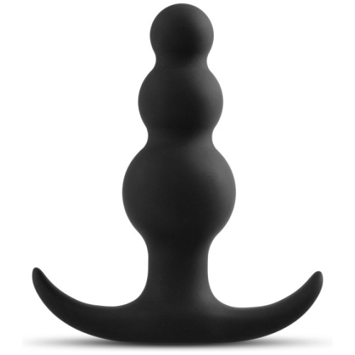 Anal Adventures Platinum - Beaded Plug - Black