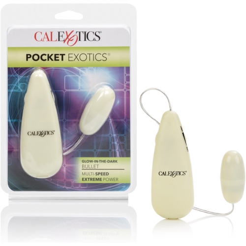 Glow-in-the-Dark Pocket Exotics Vibrating Glowing Bullet