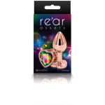 Rear Assets - Rose Gold Heart - Small - Rainbow
