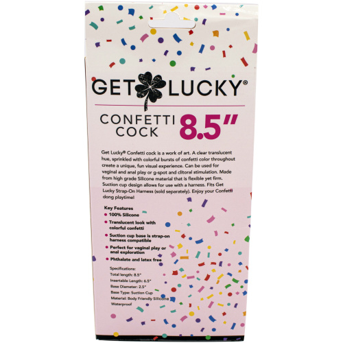 Get Lucky Confetti Cock - 8.5 Inch
