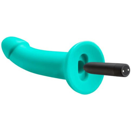 Ergo Super Flexi III Dong Soft and Flexible Liquid Silicone With Vibrator - Teal