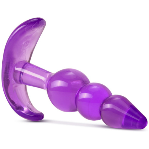 B Yours - Triple Bead Anal Plug - Purple