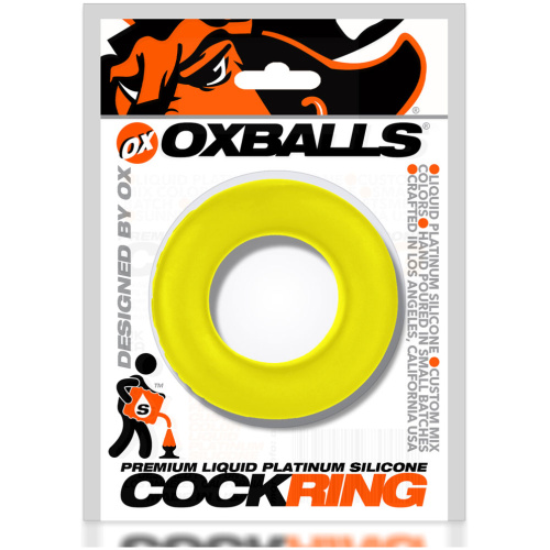 Cock T Comfort Cockring by Atomic Jock - Acid Yellow
