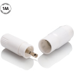 Compact Waterproof Personal Travel Massager With 4 Tips - White