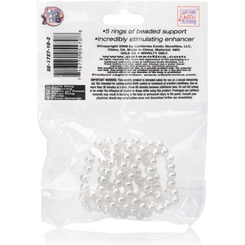 Basic Essentials Pearl Stroker Beads - Small