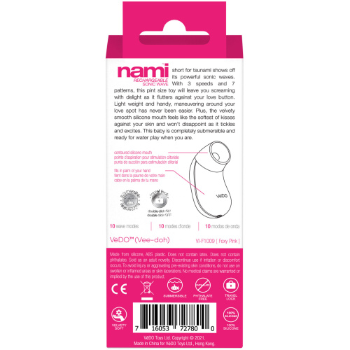 Nami Rechargeable Sonic Vibe - Foxy Pink